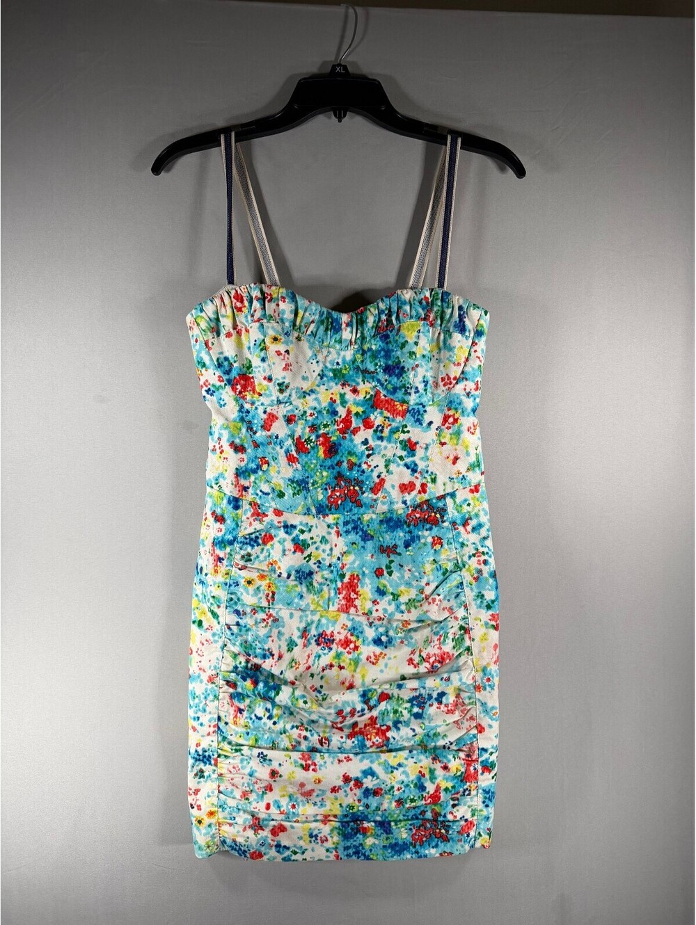Nanette Lepore Floral Print Mini Dress with Dual Removable Straps Size 2